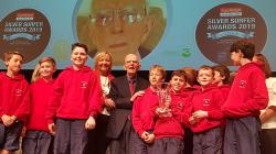 Age Action Silver Surfer Awards Florence McGillicuddy with Ballyroan Boys NS
